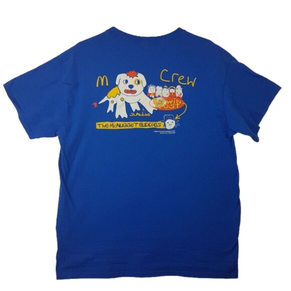 2023 McDONALDS McNugget Buddies Tee Shirt Large US L Blue Unisex Men Women Kids - Picture 3 of 16
